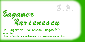 bagamer marienescu business card